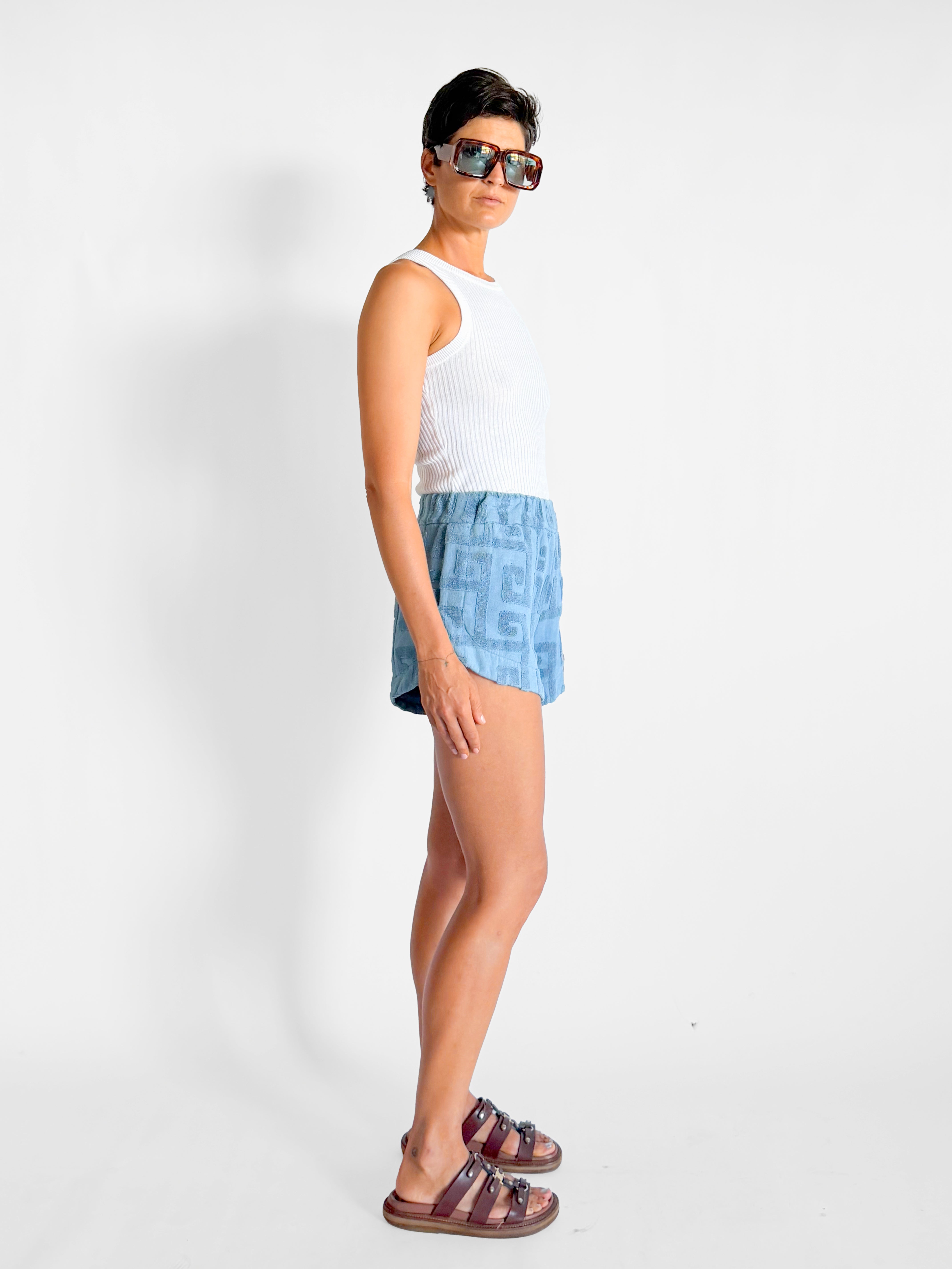 Lucy Folk Playa Cotton Terry Shorts, image 4 of 5