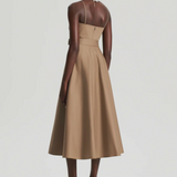Sateen Resin Trim Dress