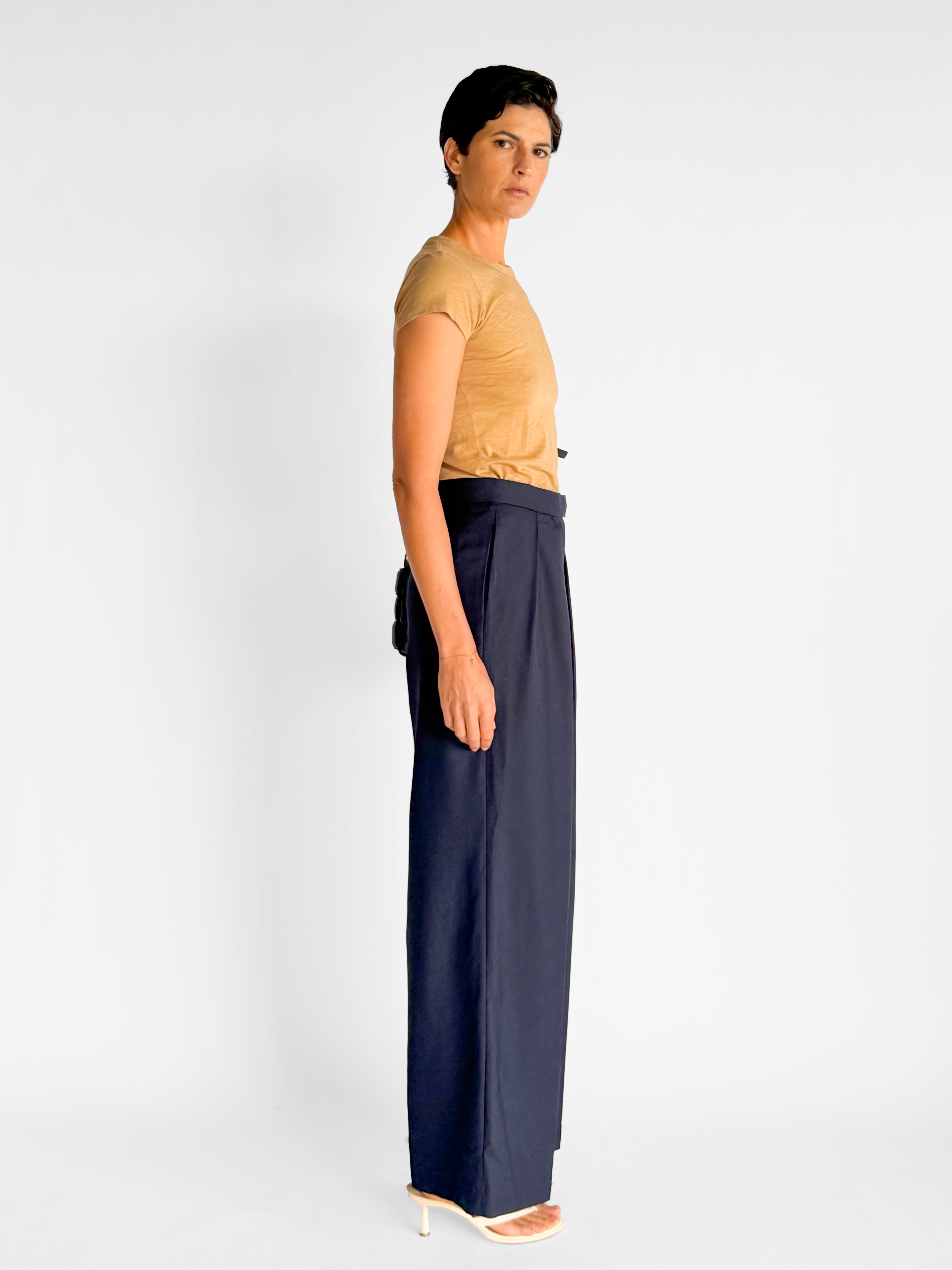 Courtney Zheng Georg Double Pleat Wide Leg Pants, image 4 of 4