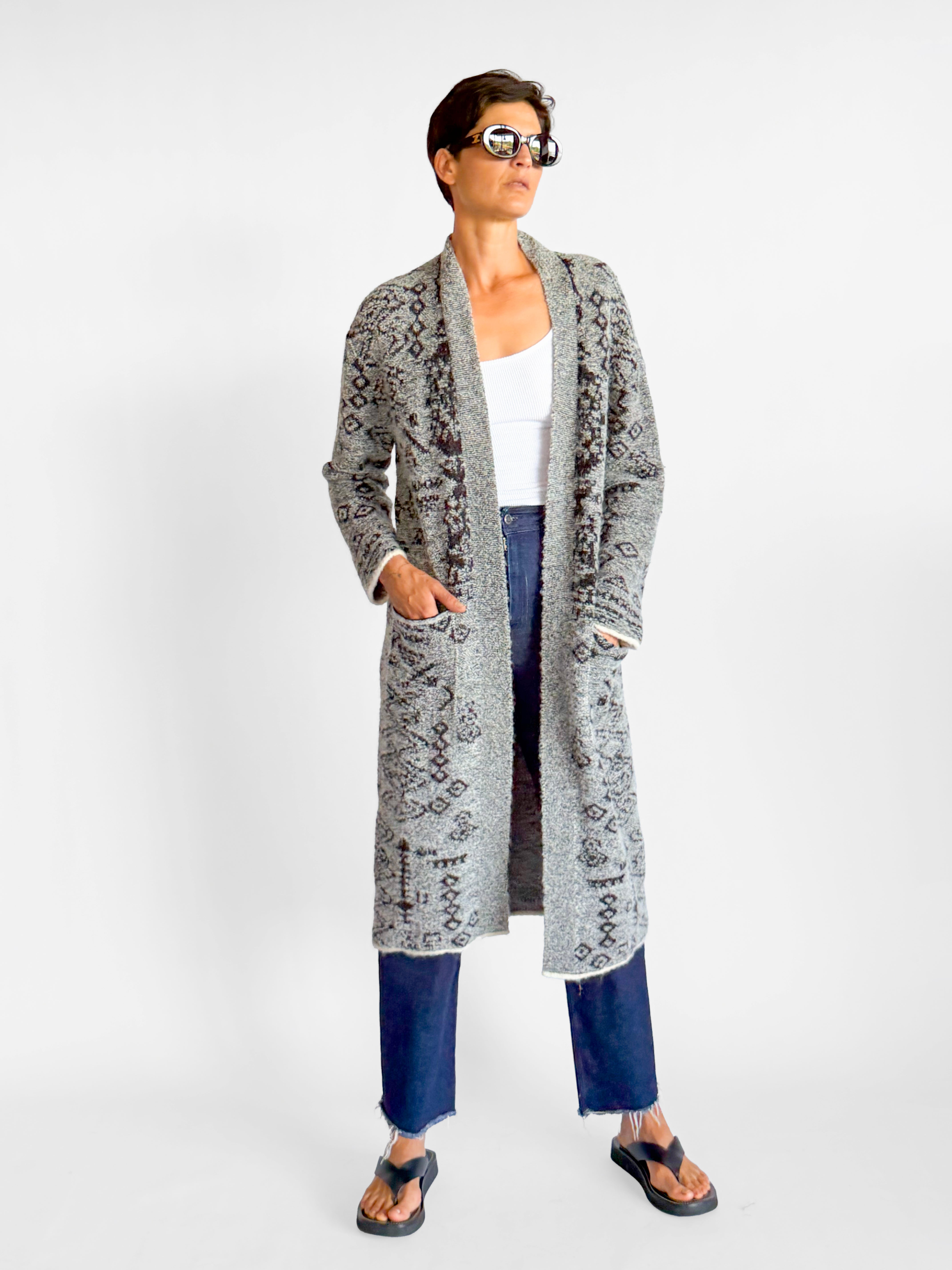 Antik Batik Alpaca Long Knit Cardigan, image 4 of 5
