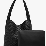 Alt-Leather Woven Large Tote