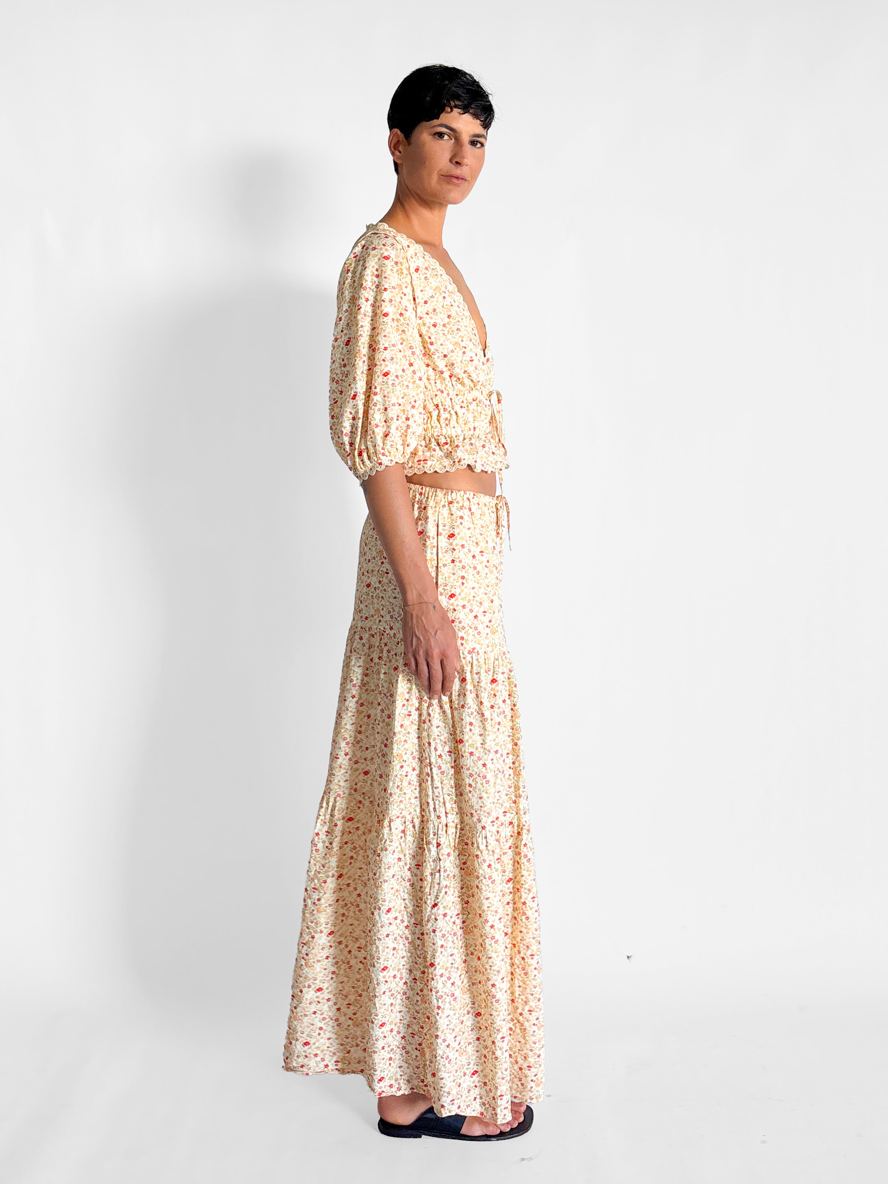 Peony Weekend Maxi Skirt & Top Set, image 4 of 4