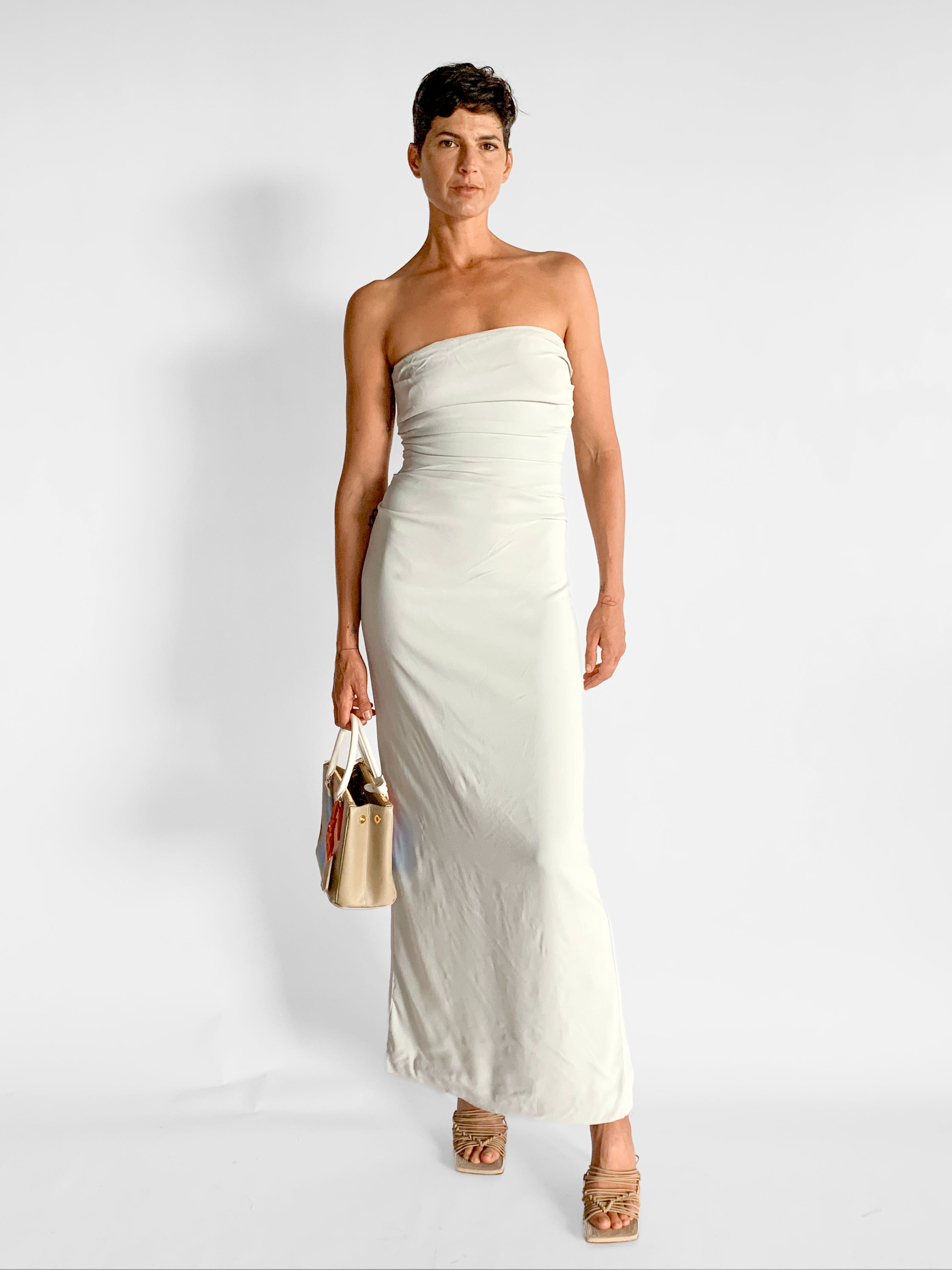 St. Agni Strapless Tie Back Dress, image 4 of 5