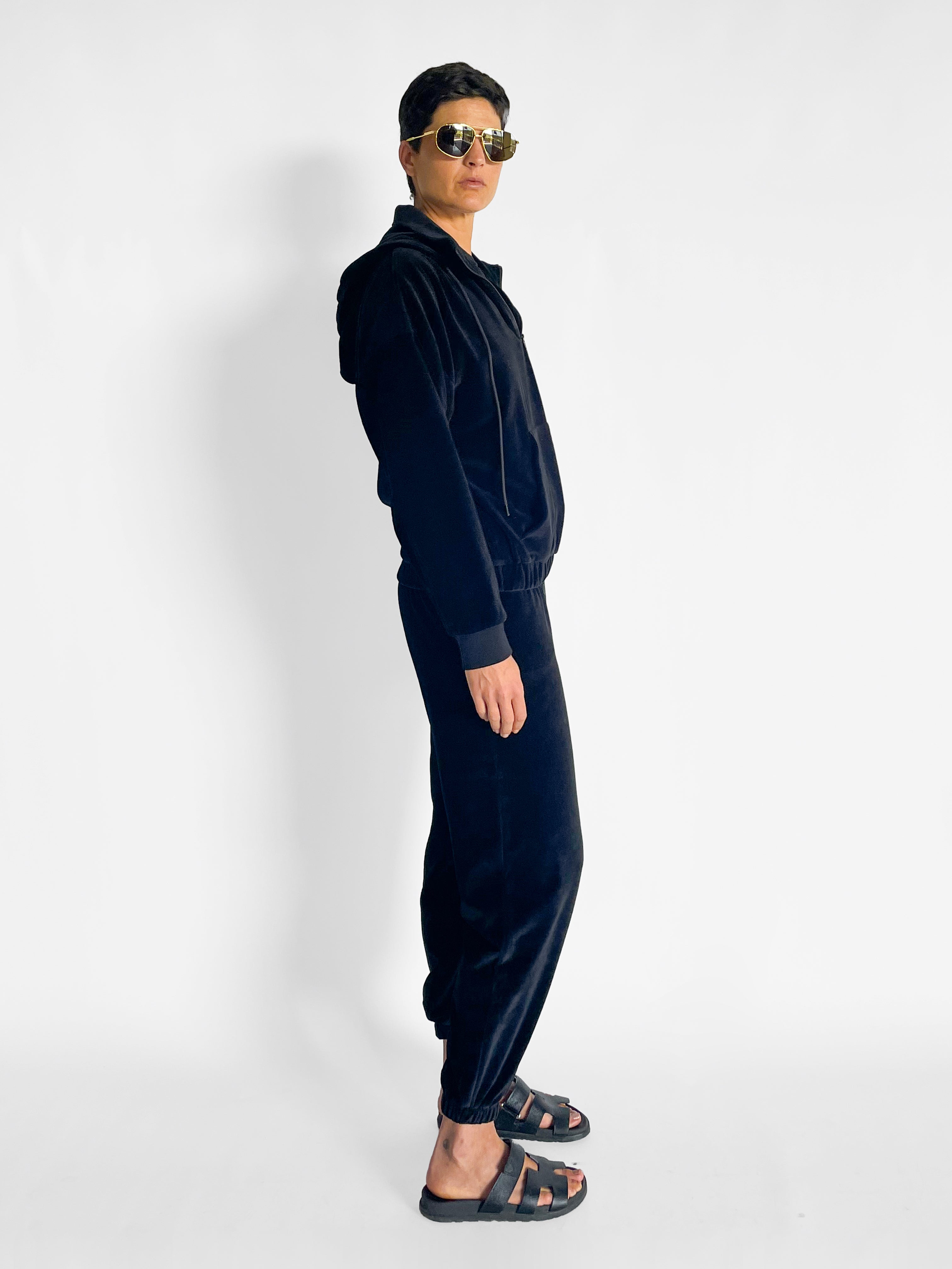 Camilla and Marc Simone Velour Zip Up Hoodie and Track Pants, image 4 of 6