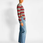 Proenza Schouler Long Sleeved Marled Striped Sweater, image 4 of 5