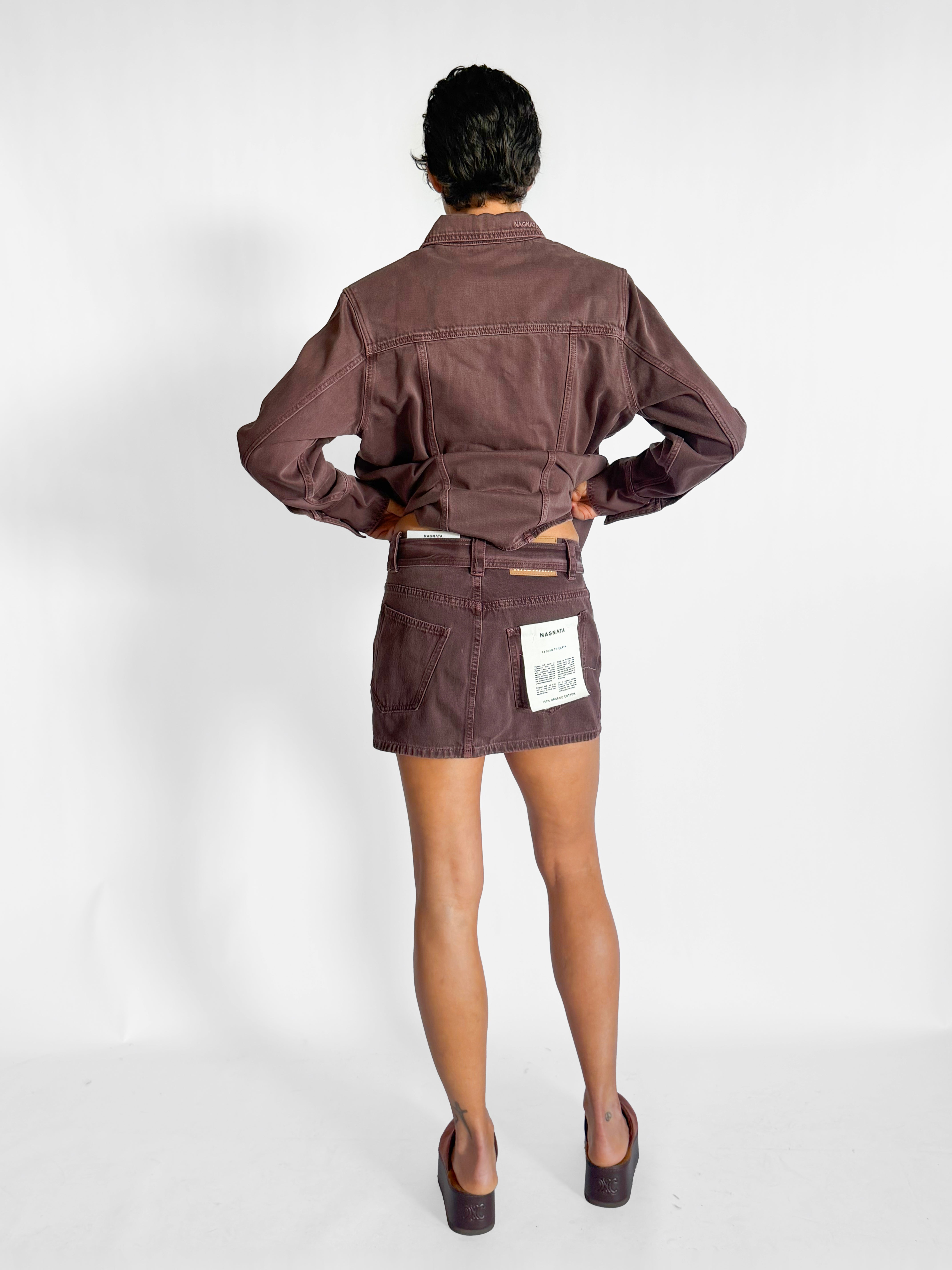 Nagnata Vegetable Dye Belted Mini Skirt, image 4 of 4