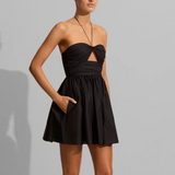 Bandeau Ruched Mini Dress