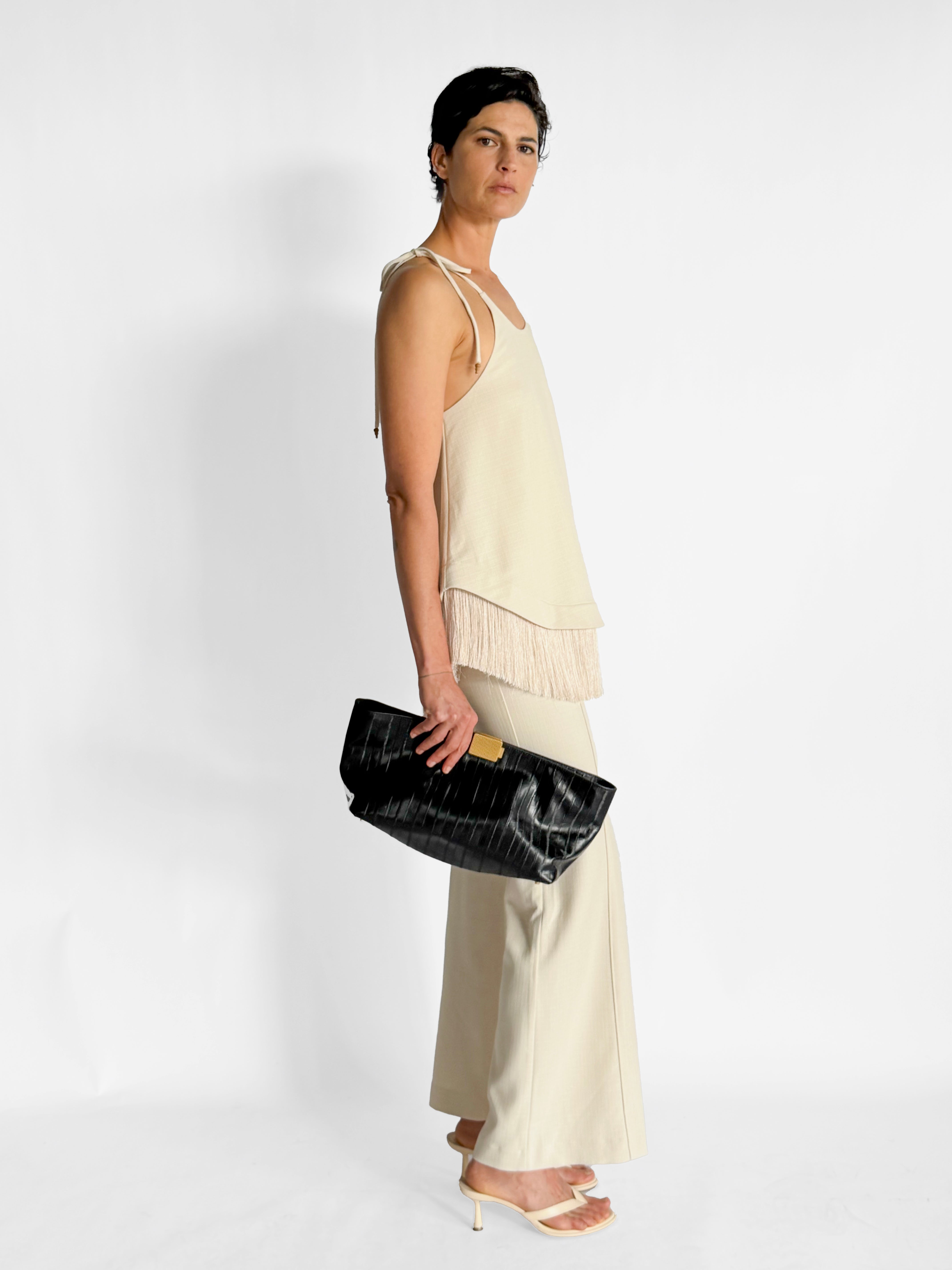 Clea Bibi Fringe Hem Top and Watson Trouser Set, image 4 of 7