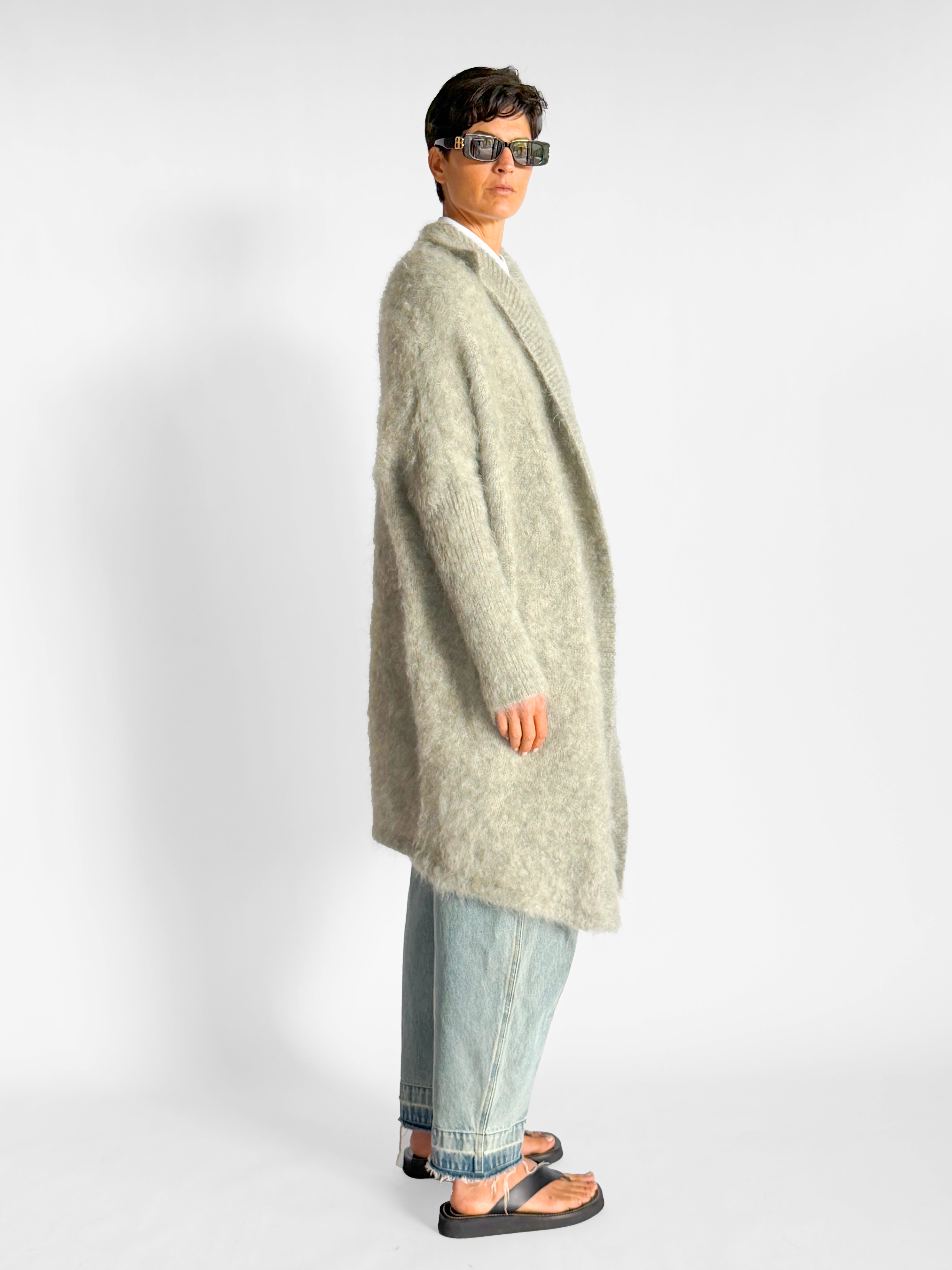 Scanlan Theodore Brushed Mohair Long Cardigan, image 4 of 5