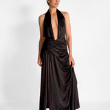 Courtney Zheng Selene Plunge Jersey Gown, image 4 of 5