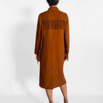 Sandro Wool Overshirt Coat with Fringing, image 4 of 4