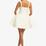 Ariel Embellished Wool Mini Dress