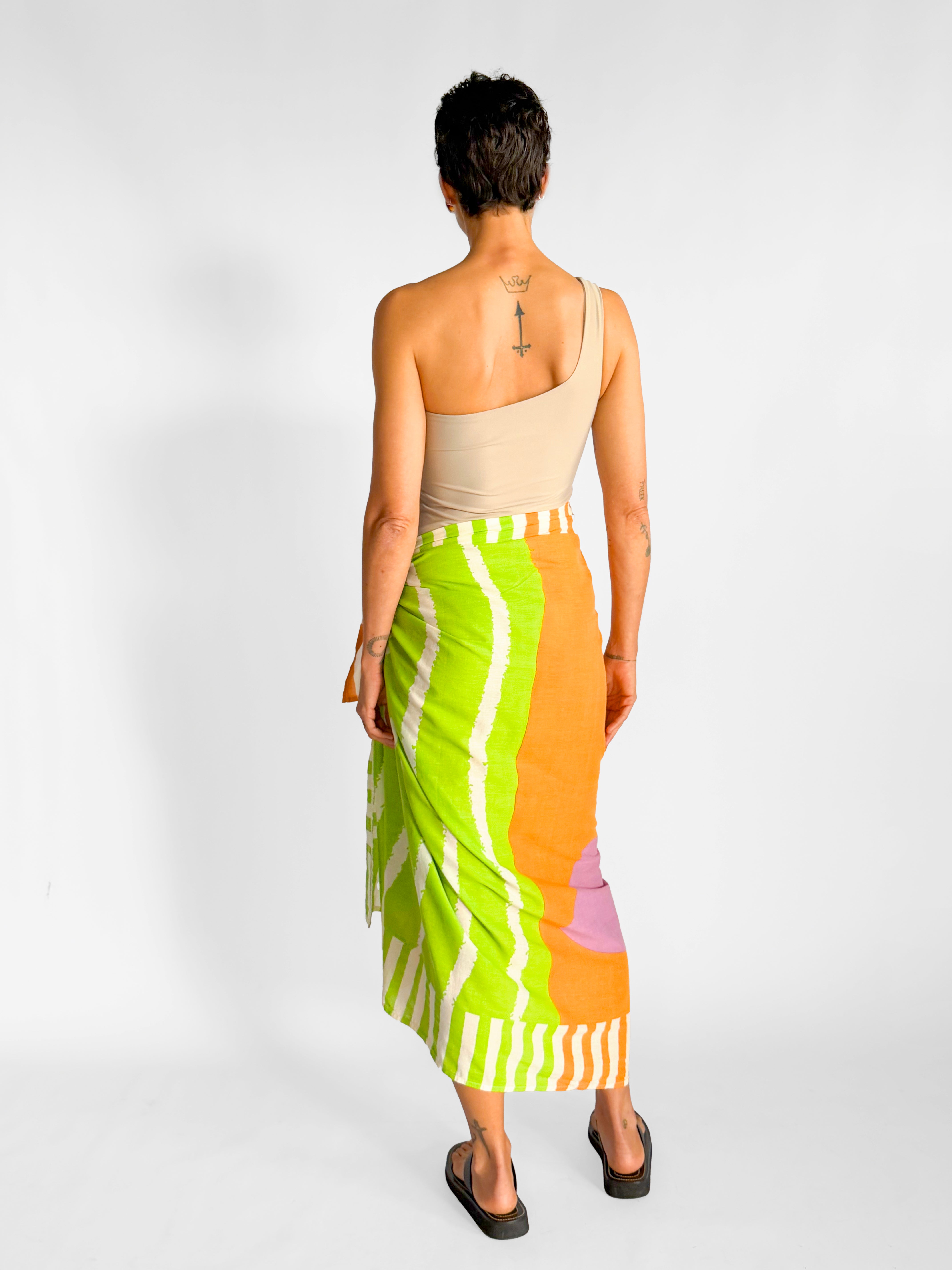 Lucy Folk Lucy Folk Hand Printed Sarong, image 4 of 4