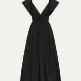 Flutter Sleeve Midi Dress