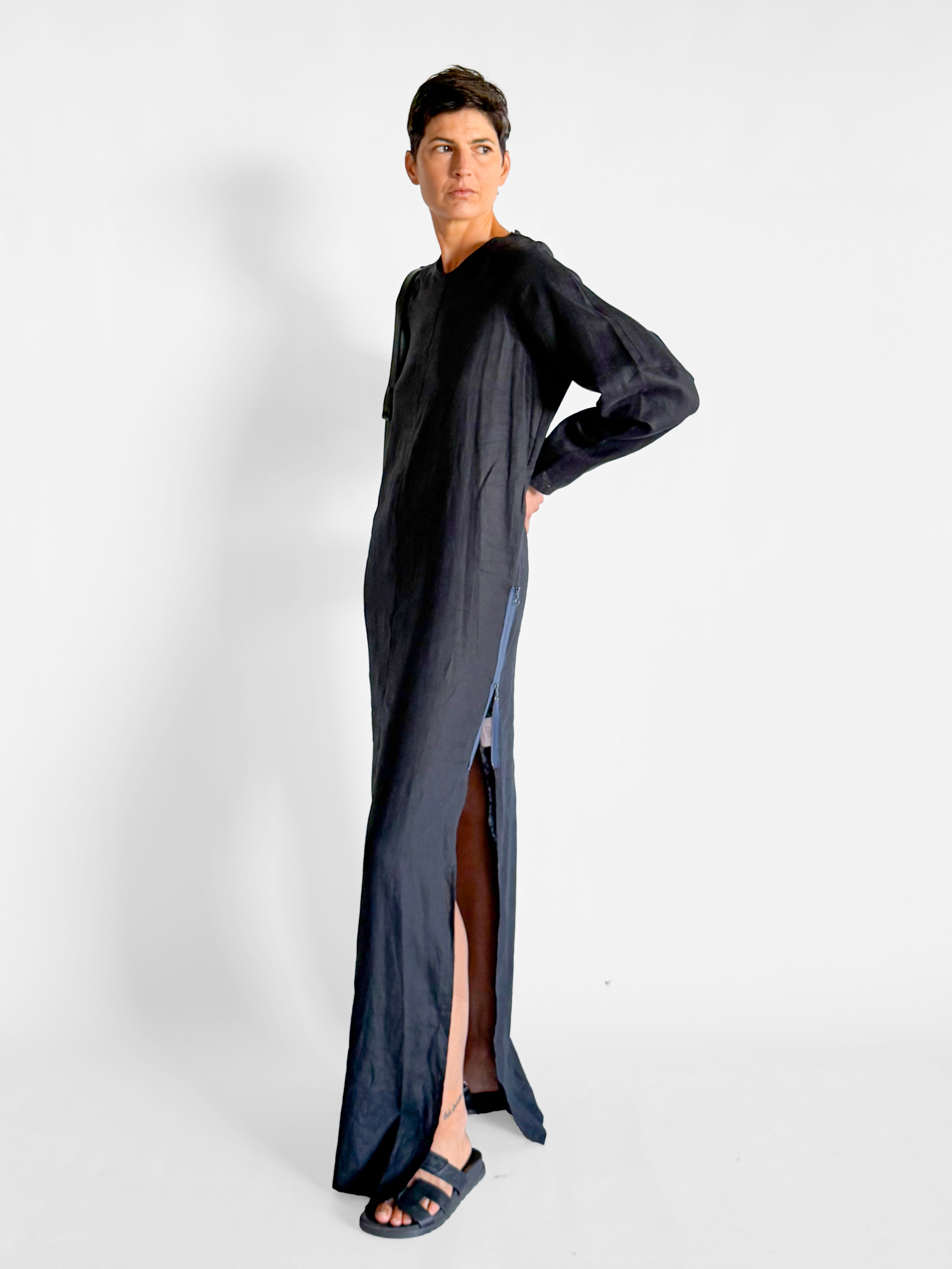 Albus Lumen Long Sleeve Linen Dress, image 5 of 5