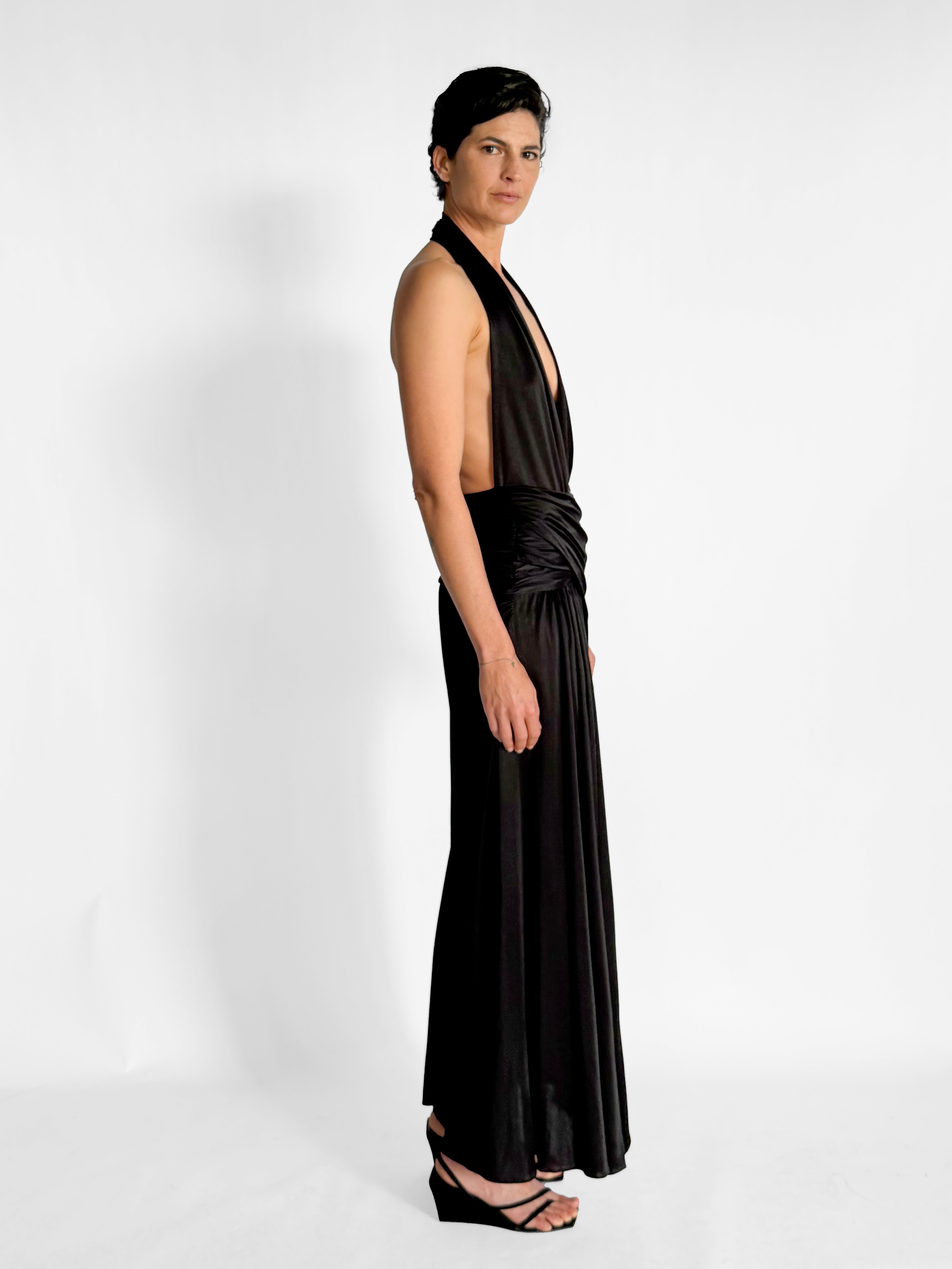 Courtney Zheng Selene Plunge Jersey Gown, image 5 of 5