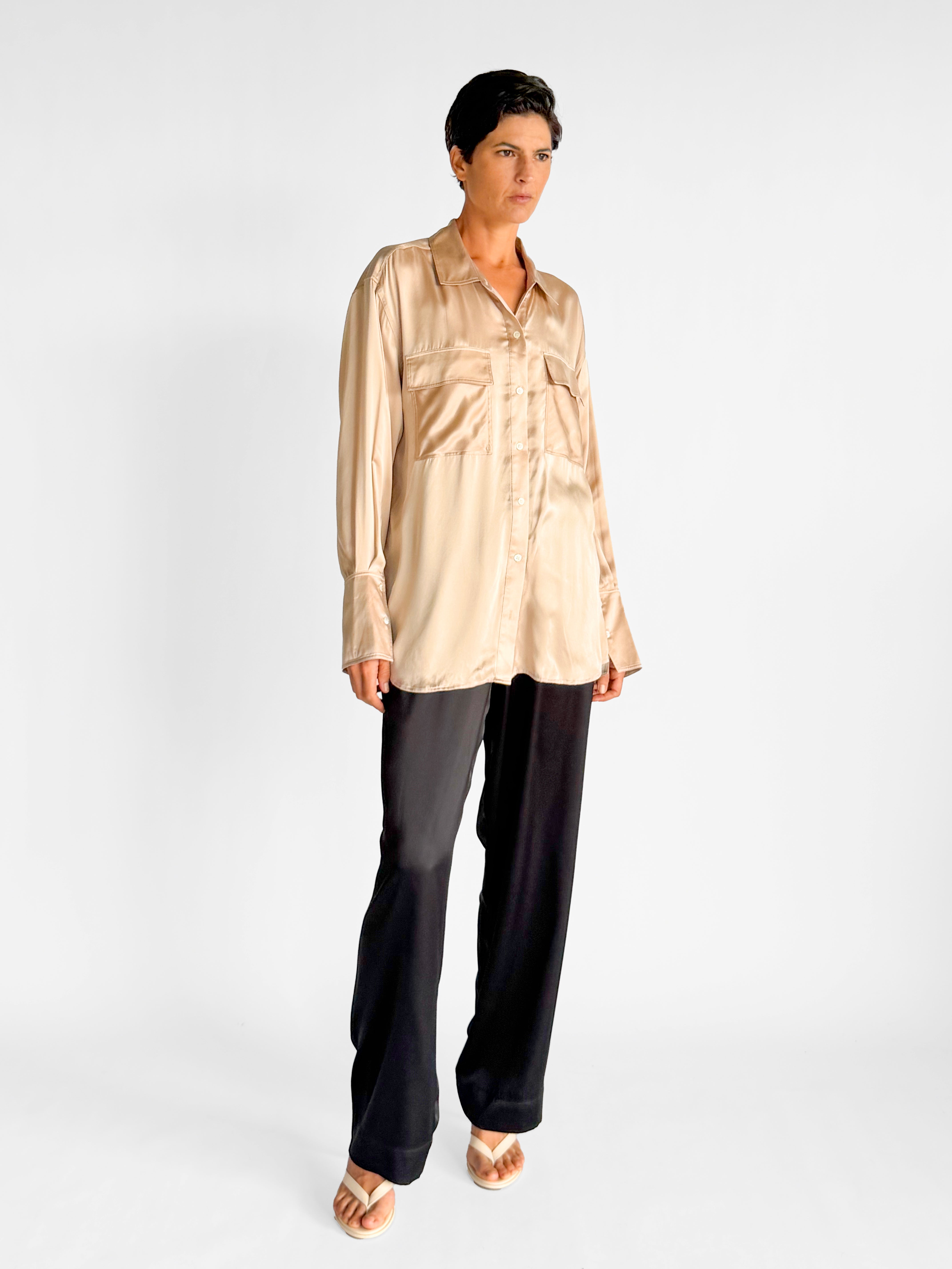 Frame The Standard Satin Shirt, image 5 of 5