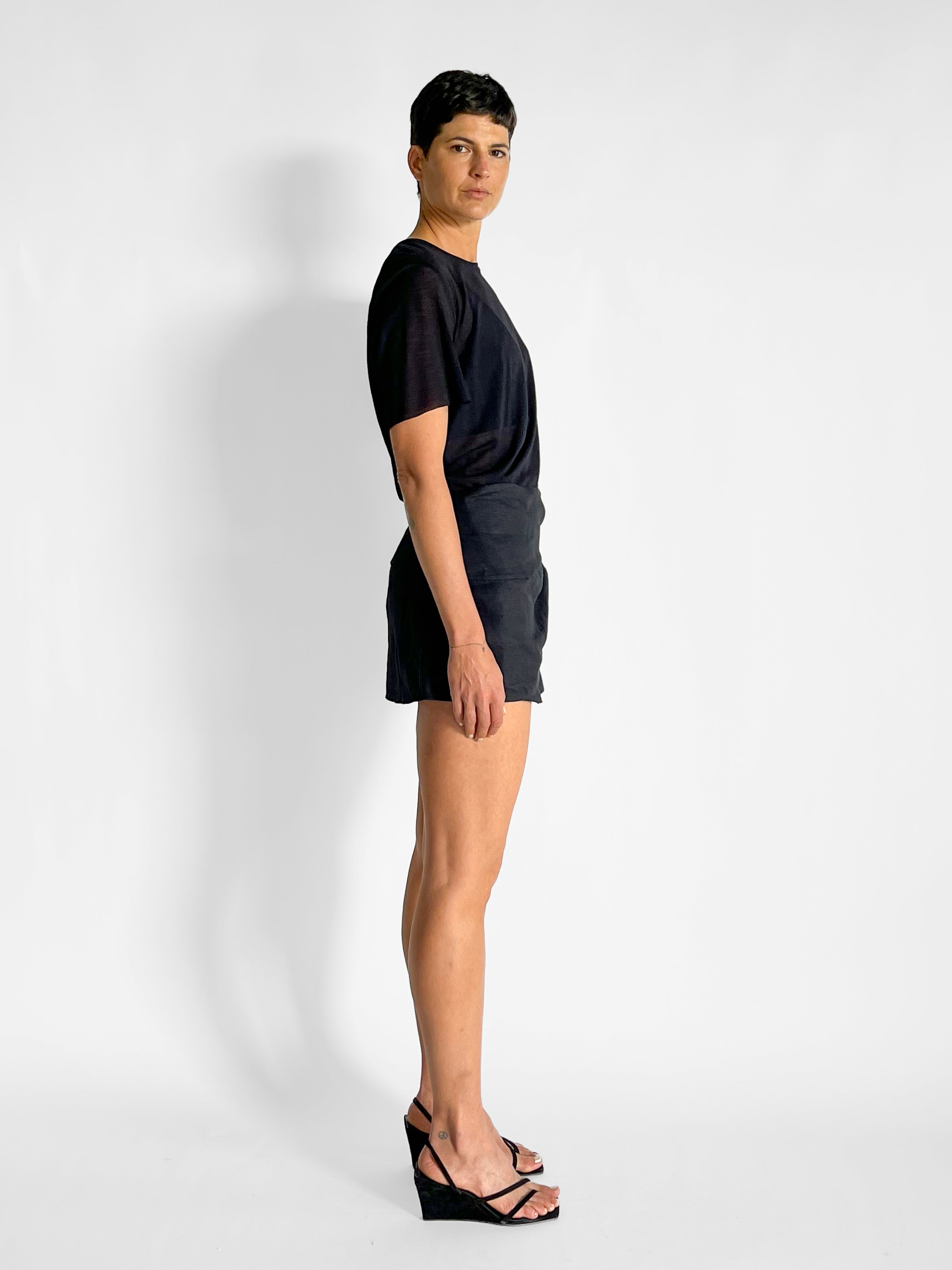 Venroy Linen Tie Mini Skirt, image 5 of 5