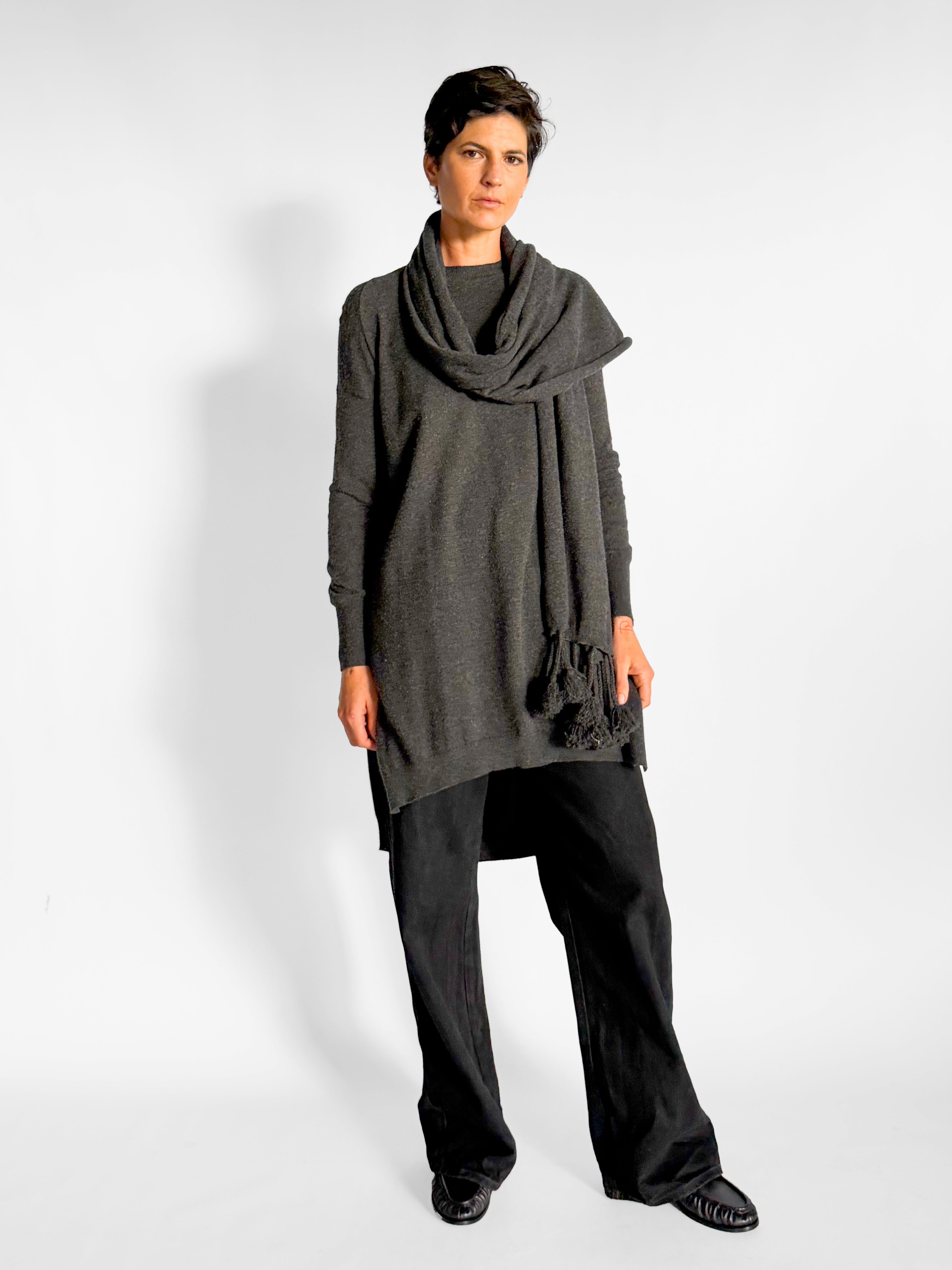 Scanlan Theodore Long Dress Cashmere Sweater, image 5 of 5