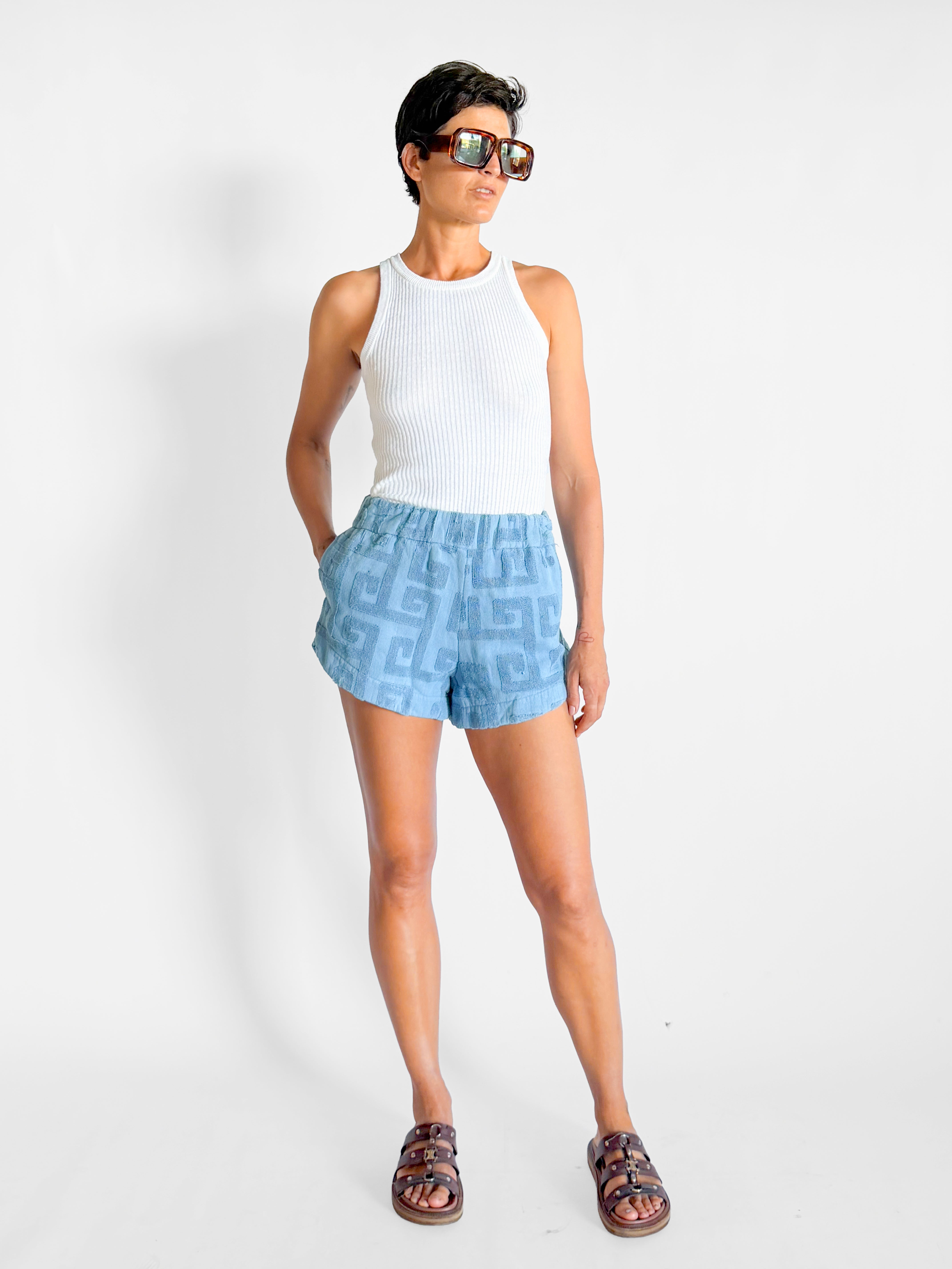 Lucy Folk Playa Cotton Terry Shorts, image 5 of 5