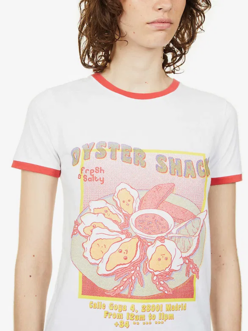 Oysters Graphic-Print Cotton T-Shirt