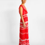 Self Portrait Ruffled Plisse-Georgette Maxi Dress, image 5 of 5
