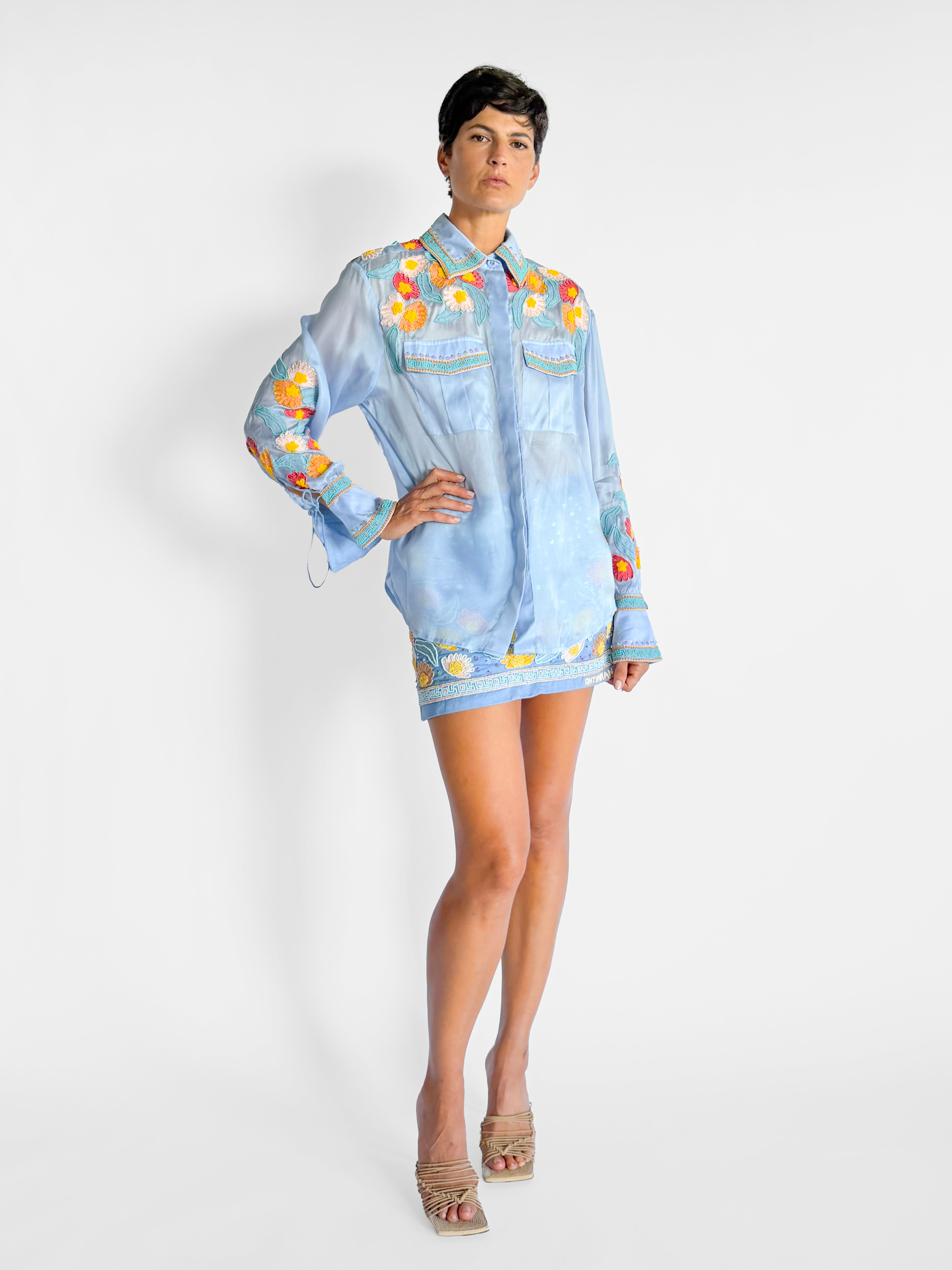 Antipodean Sunny Oversized Blouse and Mini Skirt Set, image 5 of 8