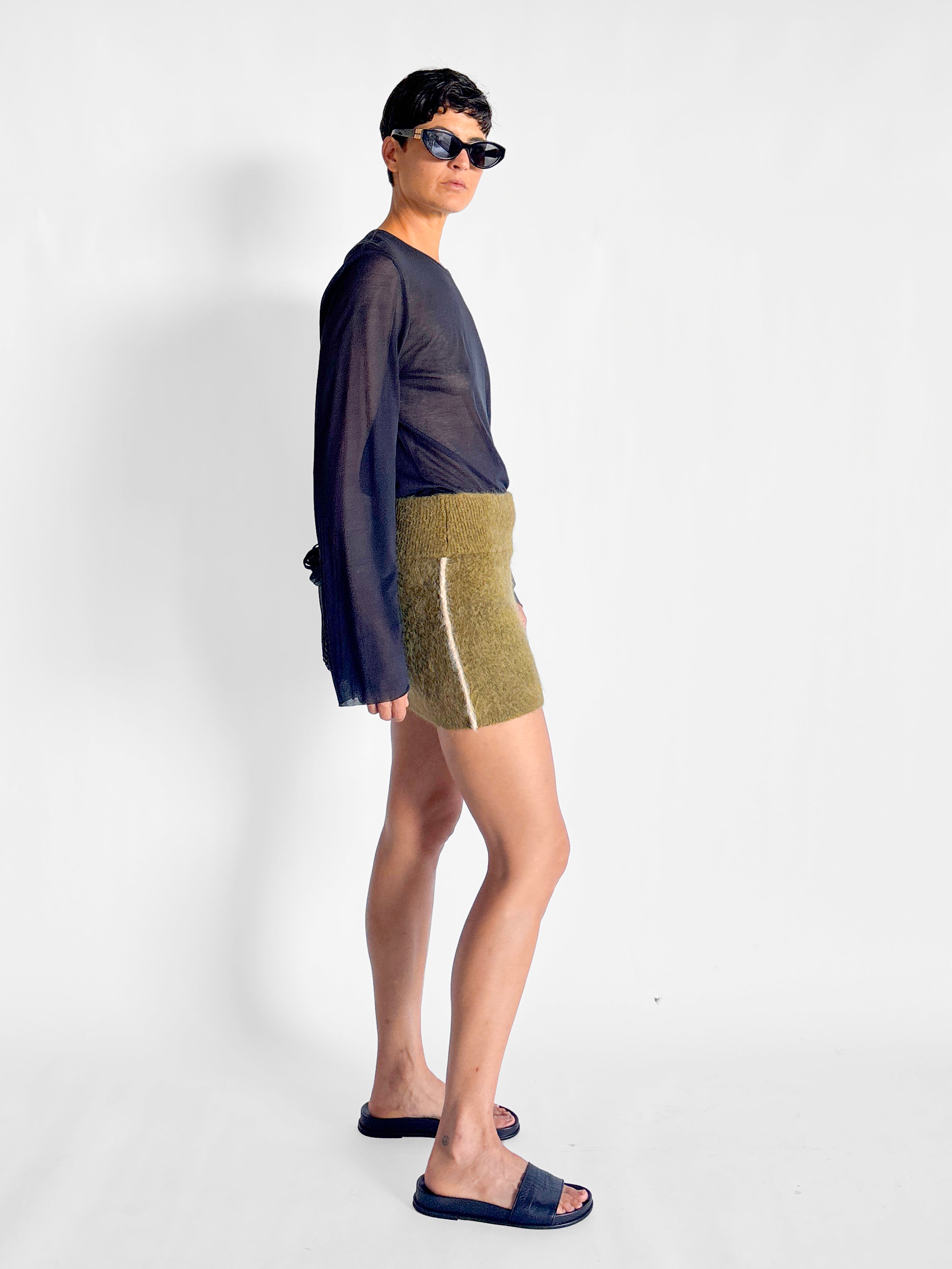 Nagnata Brushed Alpaca Mini Skirt, image 5 of 5