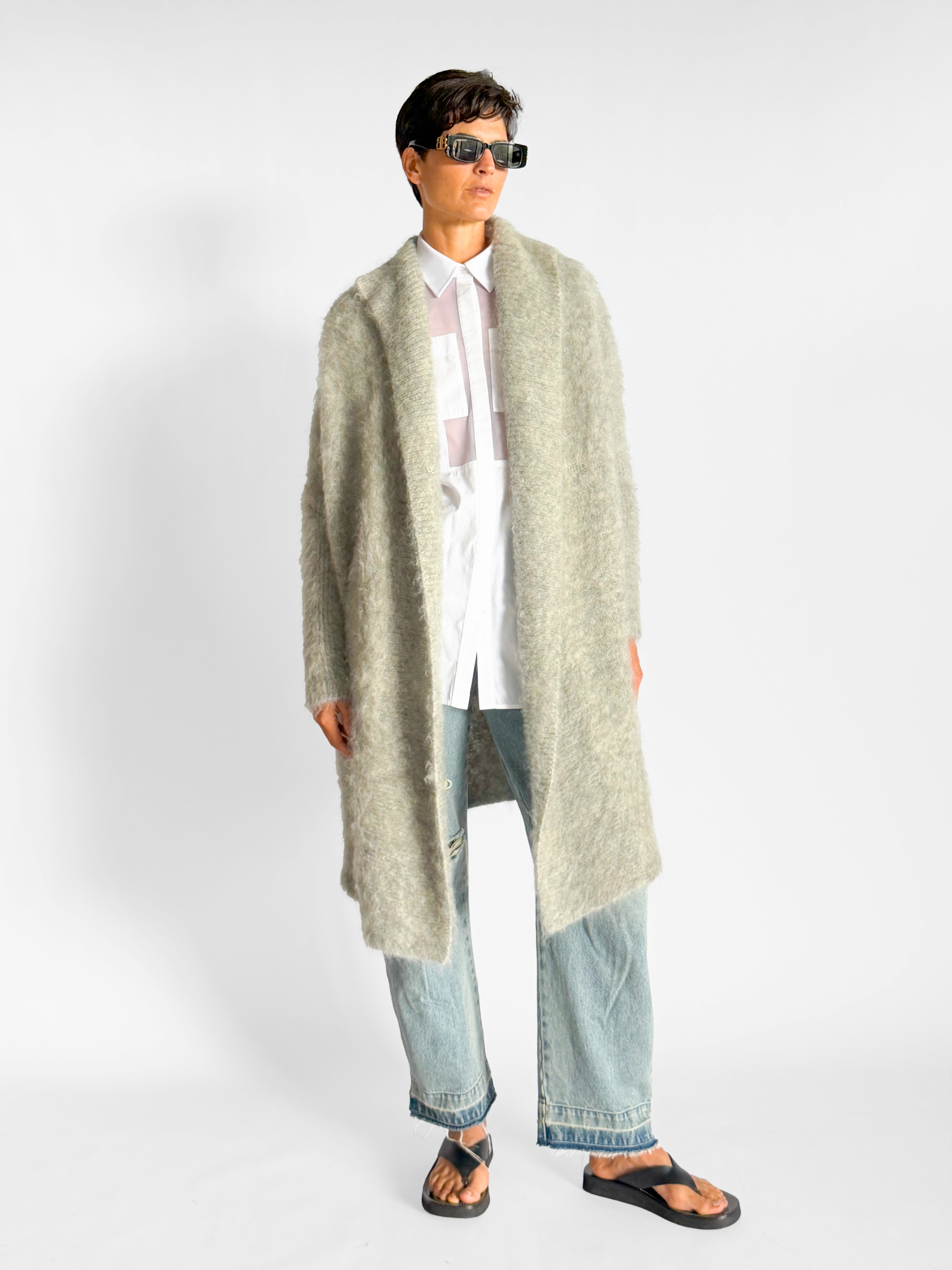 Scanlan Theodore Brushed Mohair Long Cardigan, image 5 of 5