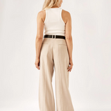 Linen Pleat Trouser