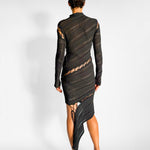 Dion Lee Asymmetric pointelle minidress, image 5 of 5