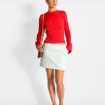 Albus Lumen Tailored Linen Denim Mini Skirt, image 5 of 5