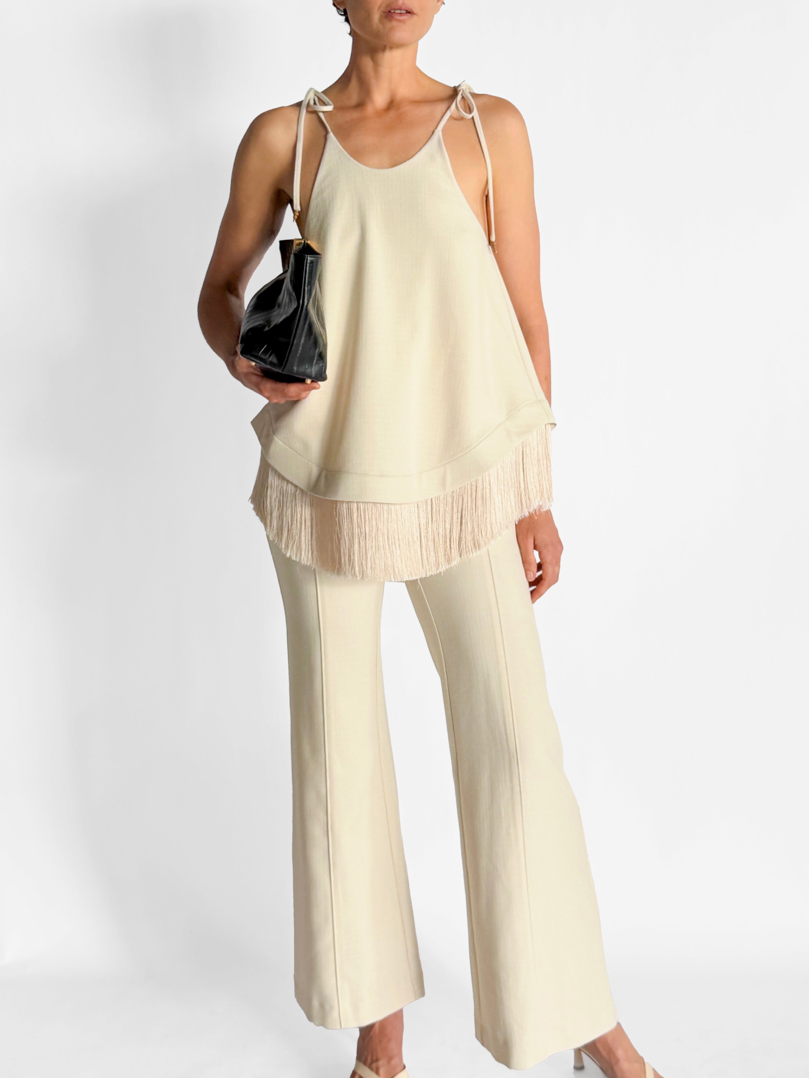 Clea Bibi Fringe Hem Top and Watson Trouser Set, image 7 of 7