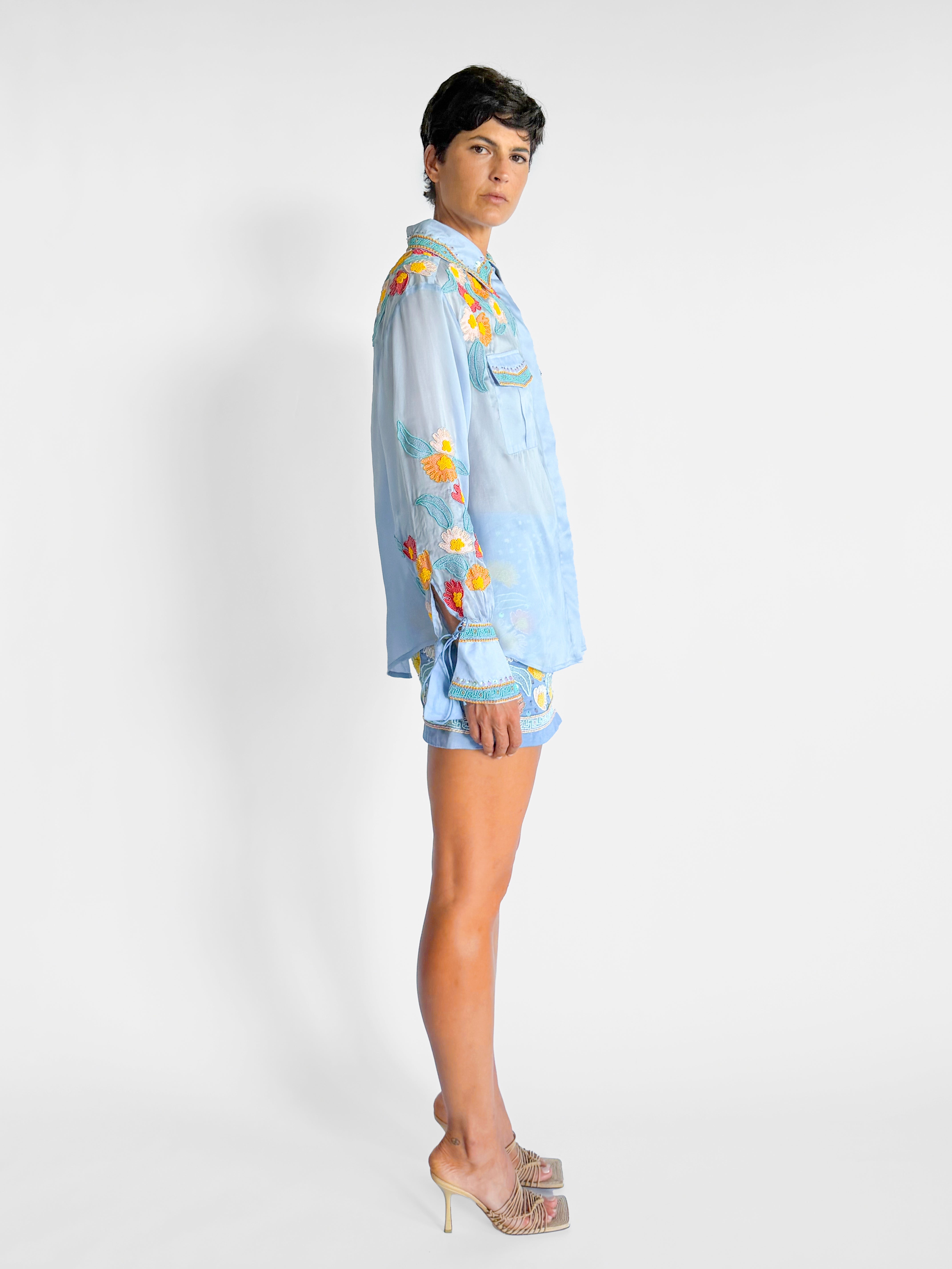 Antipodean Sunny Oversized Blouse and Mini Skirt Set, image 7 of 8