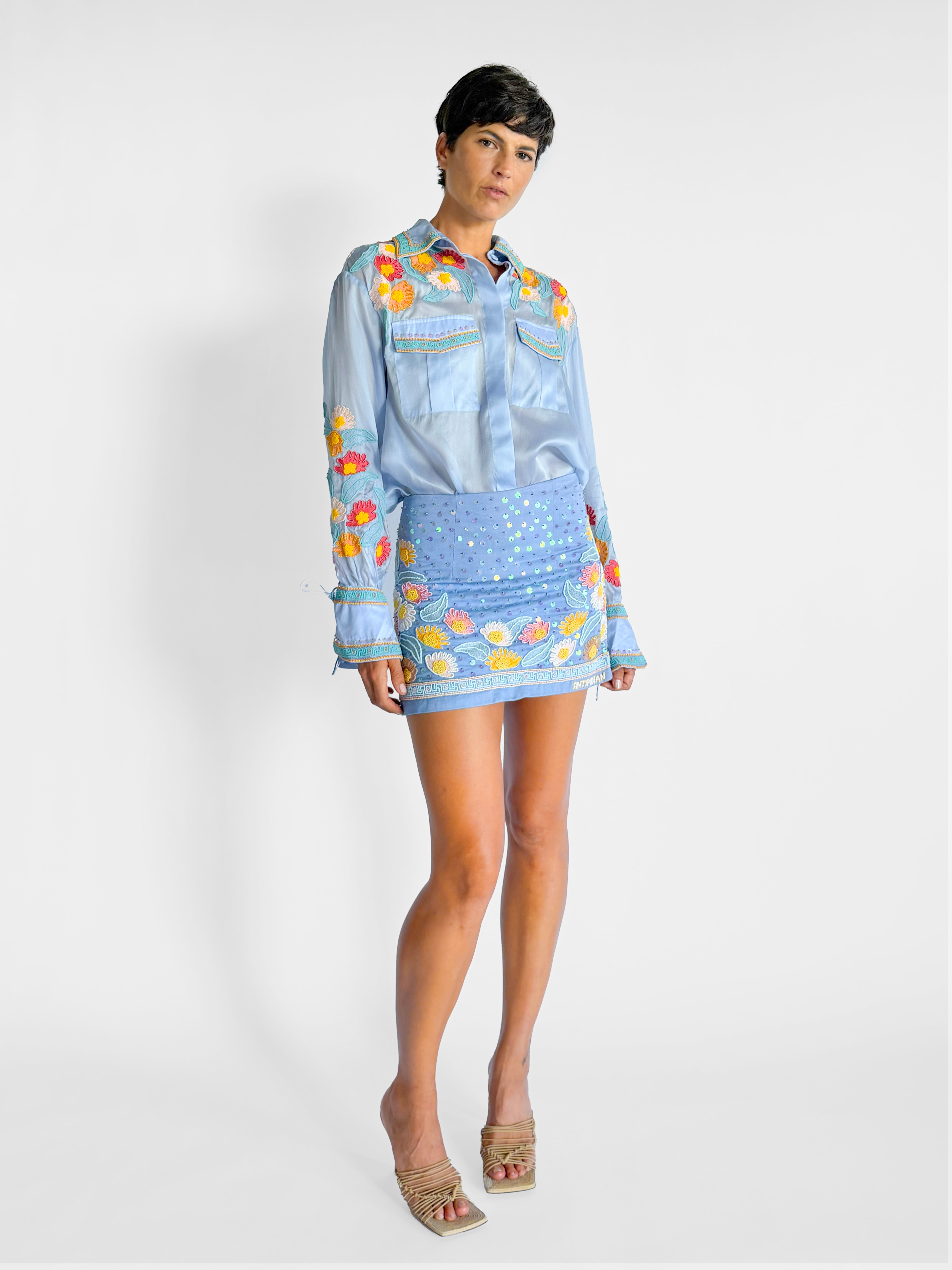 Antipodean Sunny Oversized Blouse and Mini Skirt Set, image 8 of 8