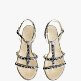 Chain Leather Sandal