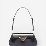 Limited Edition Triangle Logo Leather Shoulder Bag