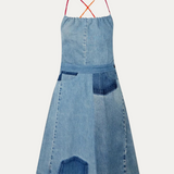 Upcycled Denim Dress