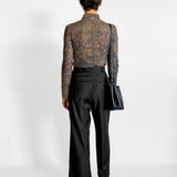 Cotton Blend Lace Shirt