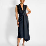 Sleeveless Twist Front Maxi Dress