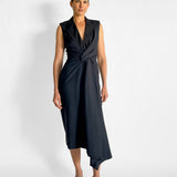Sleeveless Twist Front Maxi Dress