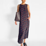 Curved Waist Midi Dress