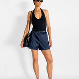 Nylon Satin Sporty Short