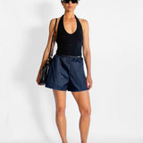 Nylon Satin Sporty Short