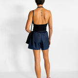 Nylon Satin Sporty Short