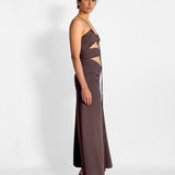 Cutout Halter Neck Maxi Dress