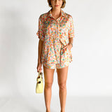 Lovers Silk Shirt and Shorts Set