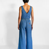 Sadie Wide Leg Jeans and Mackay Denim Crop Top