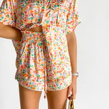 Lovers Silk Shirt and Shorts Set