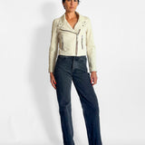 Aken Washed Leather Jacket